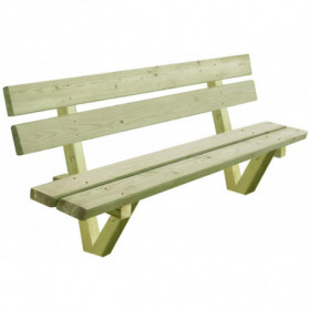 4 bancs urbains bois Fusain