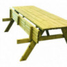 Table pique nique bois Garance aménagement extérieur