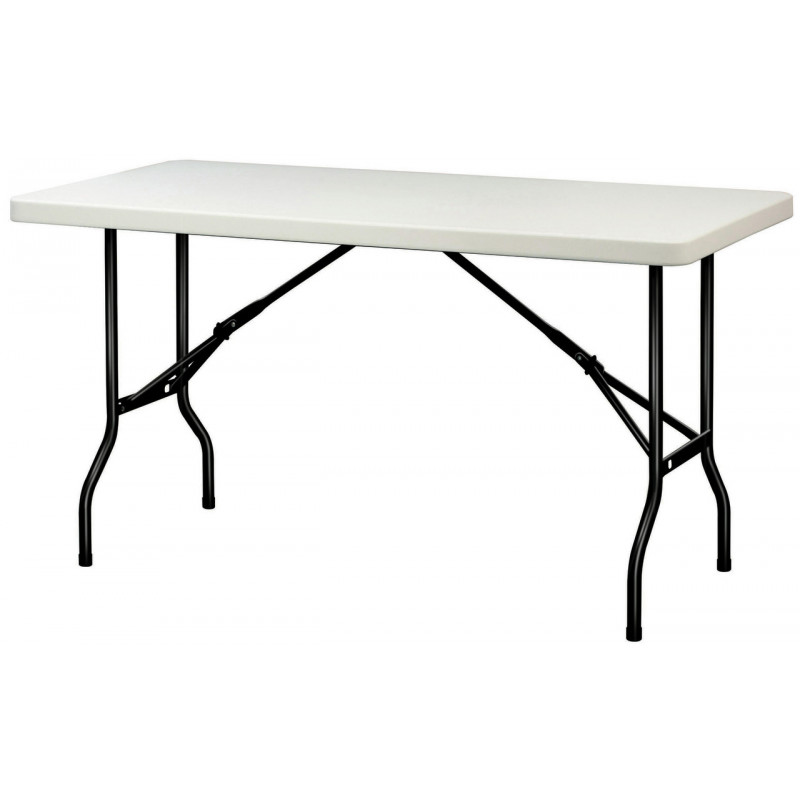 Table polyéthylène pliante rectangulaire amenagement intérieur