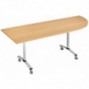 Table angle arrondi à droite