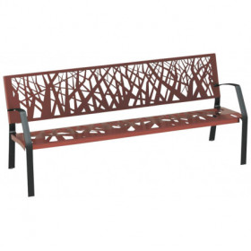 Banc urbain métal Olivier