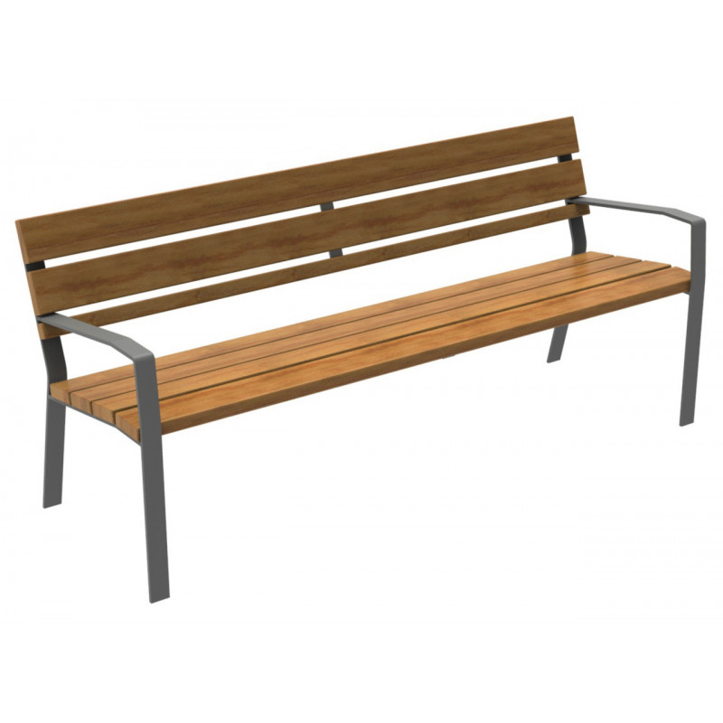 Banc bois métal Goblin aménagement extérieur