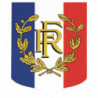 Écusson tricolore + RF et palmes