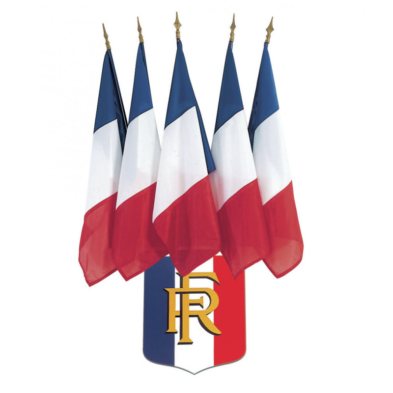 Lot écusson + drapeaux France signalisation