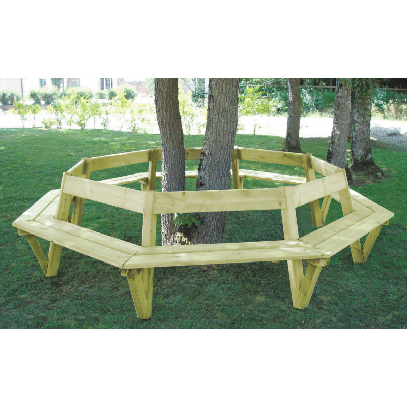 Banc et banquette circulaire bois Bosse aménagement extérieur Banc et banquette circulaire bois Bosse aménagement extérieur
