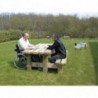 Table pique nique bois Champêtre aménagement extérieur