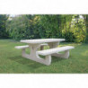 Table pique nique béton Parsi aménagement extérieur