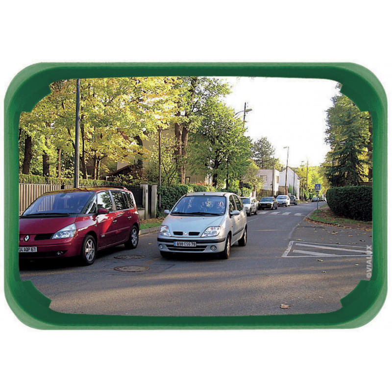 Miroir de sécurité multi-usages vert ou rouge signalisation - SÉMIO