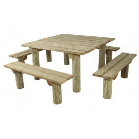 Table extérieur en bois Prusse