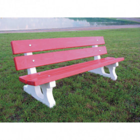 Banc d'extérieur béton et...