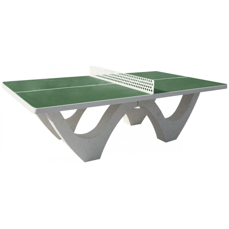 Table de Tennis de table exterieur en béton - Couleur Vert