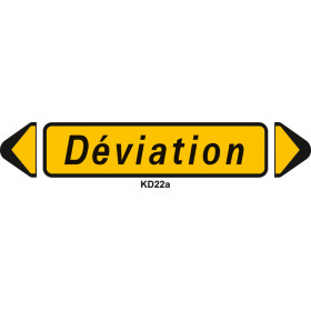 Signalisation de déviation...