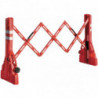 Barrière de chantier extensible signalisation