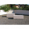 Bac à fleurs béton rectangle Bruis aménagement extérieur