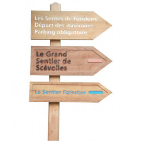 Gravure logo pour flèche bois