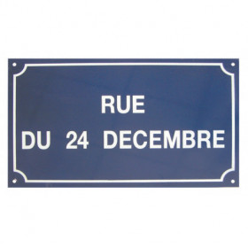 Pose d'œillet plaque de rue...