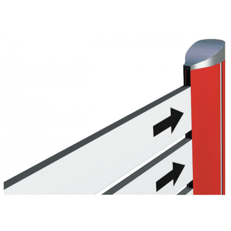 Chapeau aluminium pour mât D 76 mm signalisation
