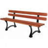 Sémio promotions : 4 bancs urbains en bois exotique Arbousier