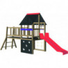 Jeu extérieur Glisstou bois avec toboggan jeux et sports