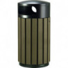 Corbeille de propreté recyclée Mauve aménagement extérieur