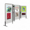 24 grilles d'affichage Festine + 1 chariot de transport