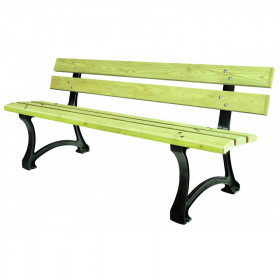 3 bancs urbains en pin Ambrier