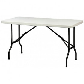 4 tables polyéthylène pliantes