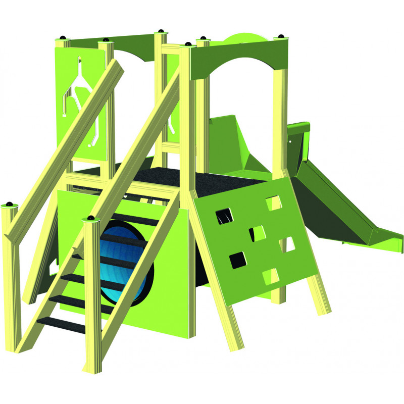 Jeu extérieur Choupinette alu avec toboggan jeux et sports Jeu extérieur Choupinette alu avec toboggan jeux et sports