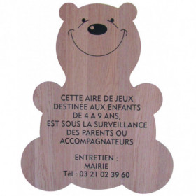 Panneau aire de jeux Animal