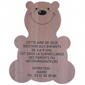Panneau aire de jeux Animal