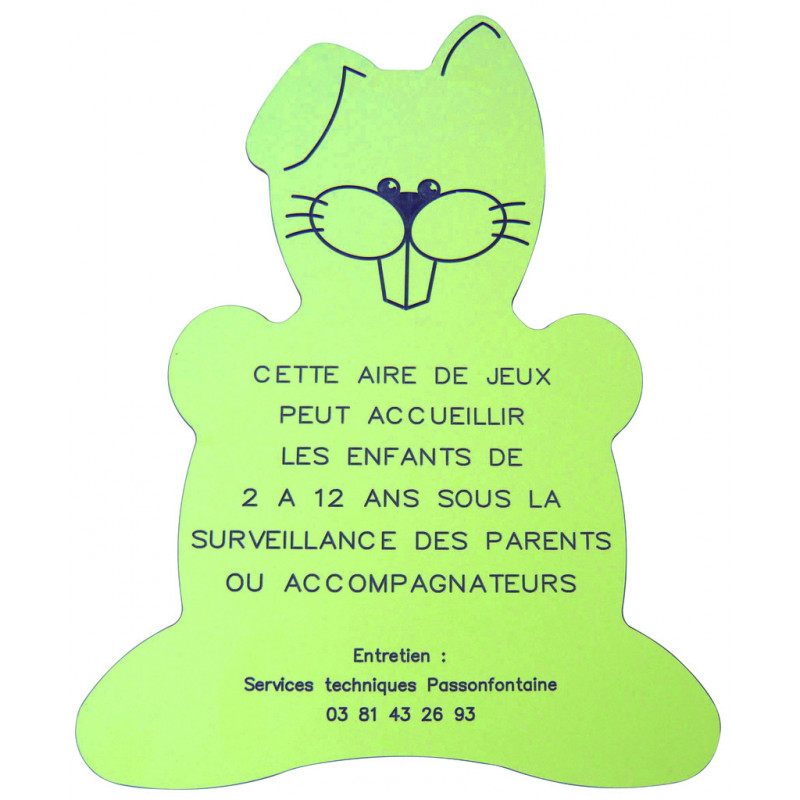Panneau aire de jeux Animal jeux et sports Panneau aire de jeux Animal jeux et sports