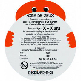 Panneau aire de jeux Bonhomme