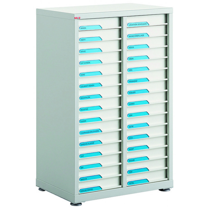 Comptoir 2 colonnes - tiroirs type e-clen