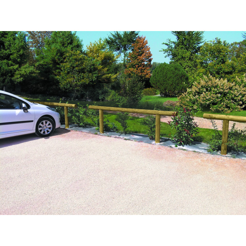 Clôture bois rondin Occitanie aménagement extérieur Clôture bois rondin Occitanie aménagement extérieur