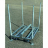 Palette de rangement pour barrière police aménagement extérieur