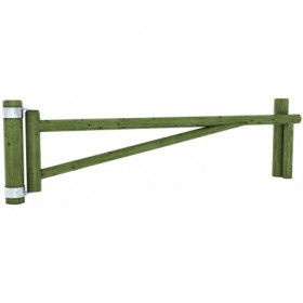 Barrière pivotante en bois...