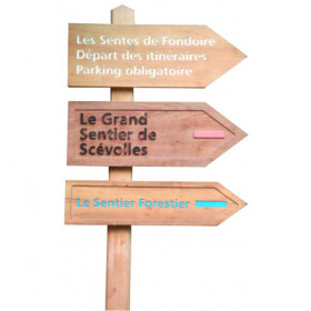 Gravure logo pour flèche bois