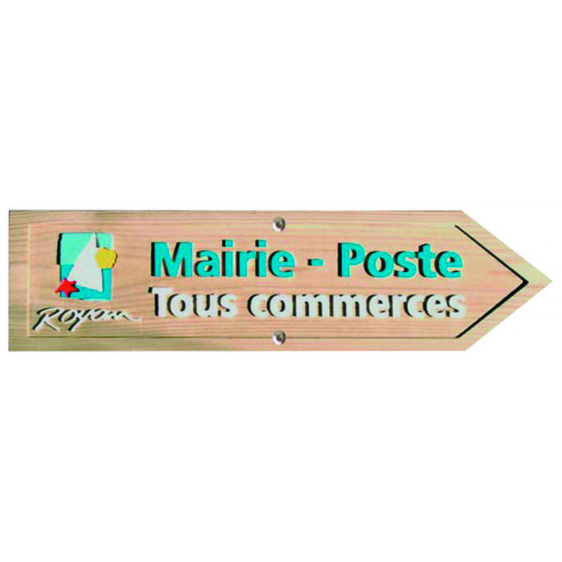 Panneau flèche bois directionnelle signalisation Panneau flèche bois directionnelle signalisation