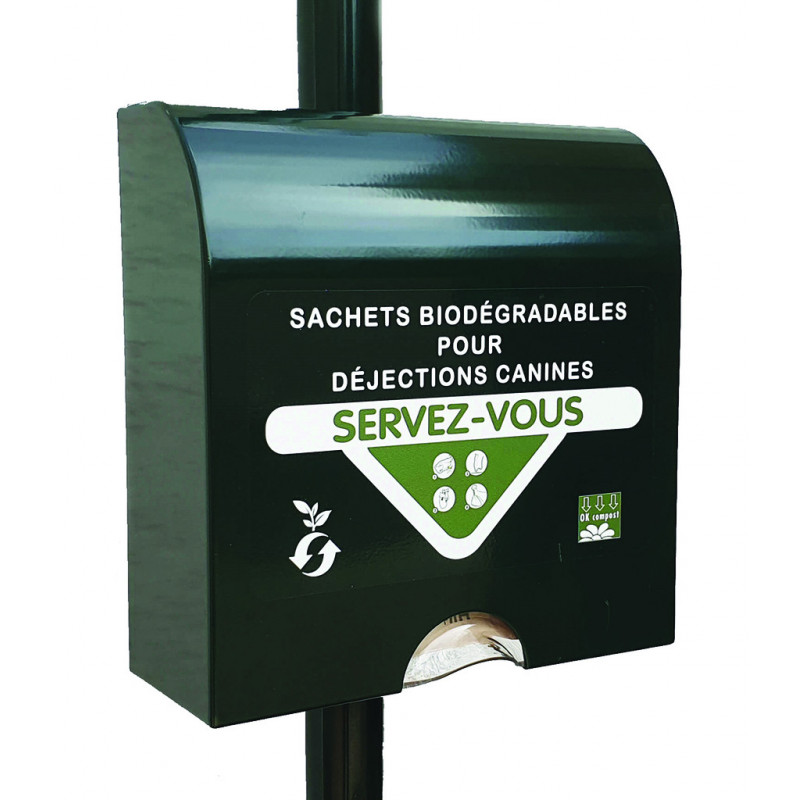 Distributeur sachet hygiène canine Satine aménagement extérieur Distributeur sachet hygiène canine Satine aménagement extérieur