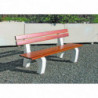 Banc extérieur bois et béton Loure aménagement extérieur