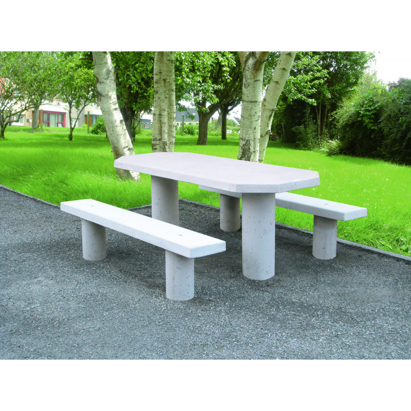 Table pique nique béton Havi aménagement extérieur Table pique nique béton Havi aménagement extérieur
