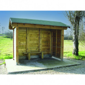 Abri voyageurs en bois...
