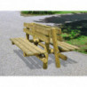 Banc urbain tout bois Assamela aménagement extérieur