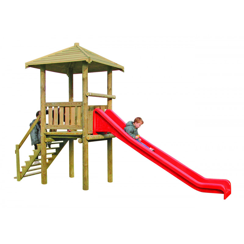 Jeu bois Tour Olive avec toboggan jeux et sports Jeu bois Tour Olive avec toboggan jeux et sports