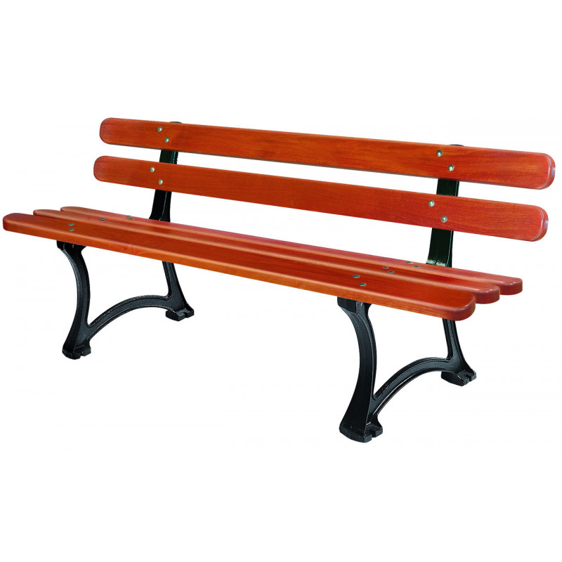 Banc urbain en bois exotique Arbousier aménagement extérieur Banc urbain en bois exotique Arbousier aménagement extérieur