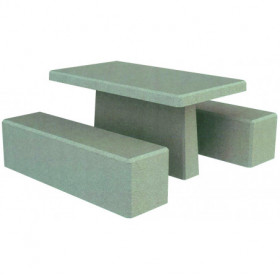 Table d'extérieur en béton...