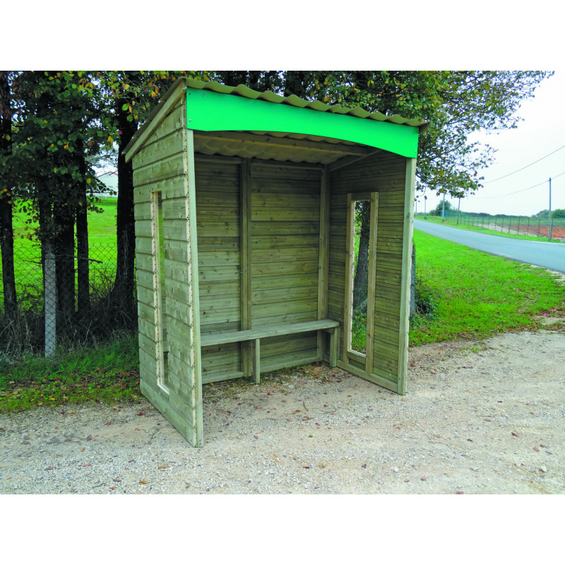 Abri de bus en bois Sabline aménagement extérieur Abri de bus en bois Sabline aménagement extérieur