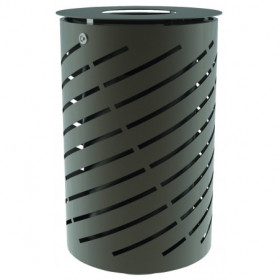Corbeille en acier design...