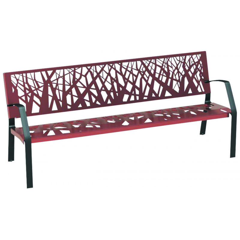 Banc urbain métal Olivier aménagement extérieur Banc urbain métal Olivier aménagement extérieur