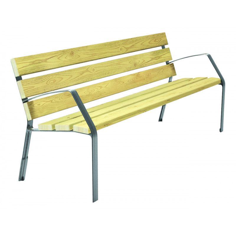 Banc extérieur en pin traité Hybride aménagement extérieur Banc extérieur en pin traité Hybride aménagement extérieur